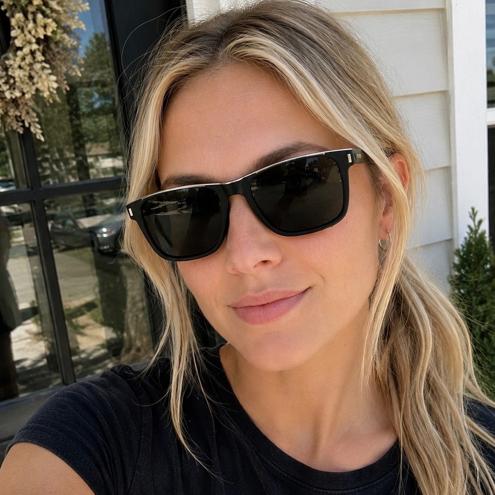 Rare Saint Laurent SL 51 Cut-Away Black Sunglasses Authentic Retro New W/ Case